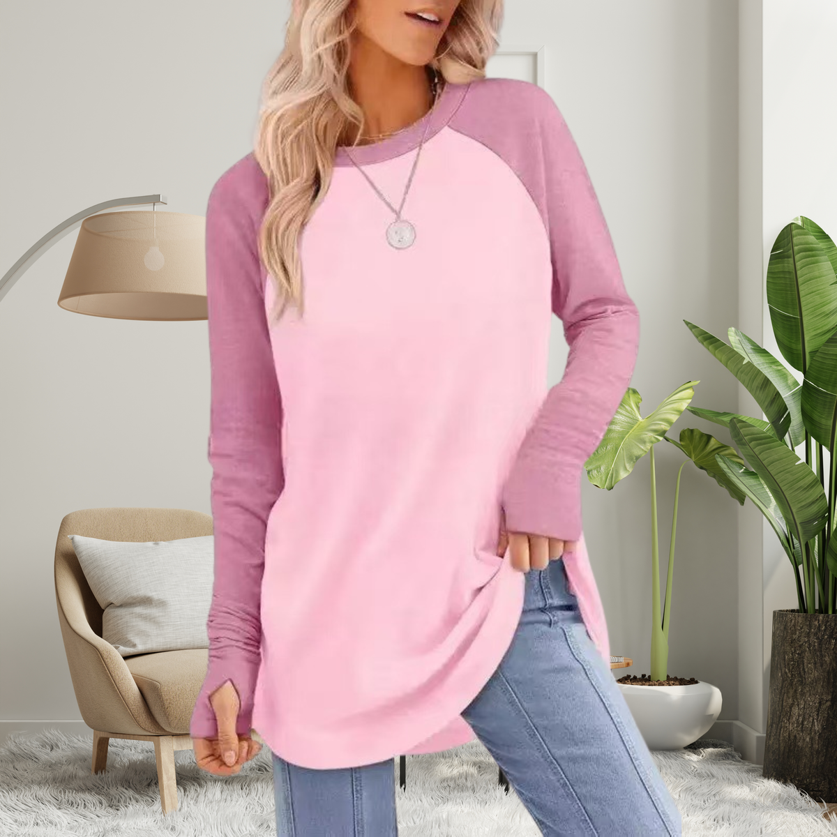 STELLAN™ - Casual Long Sleeve Thumb Hole Top