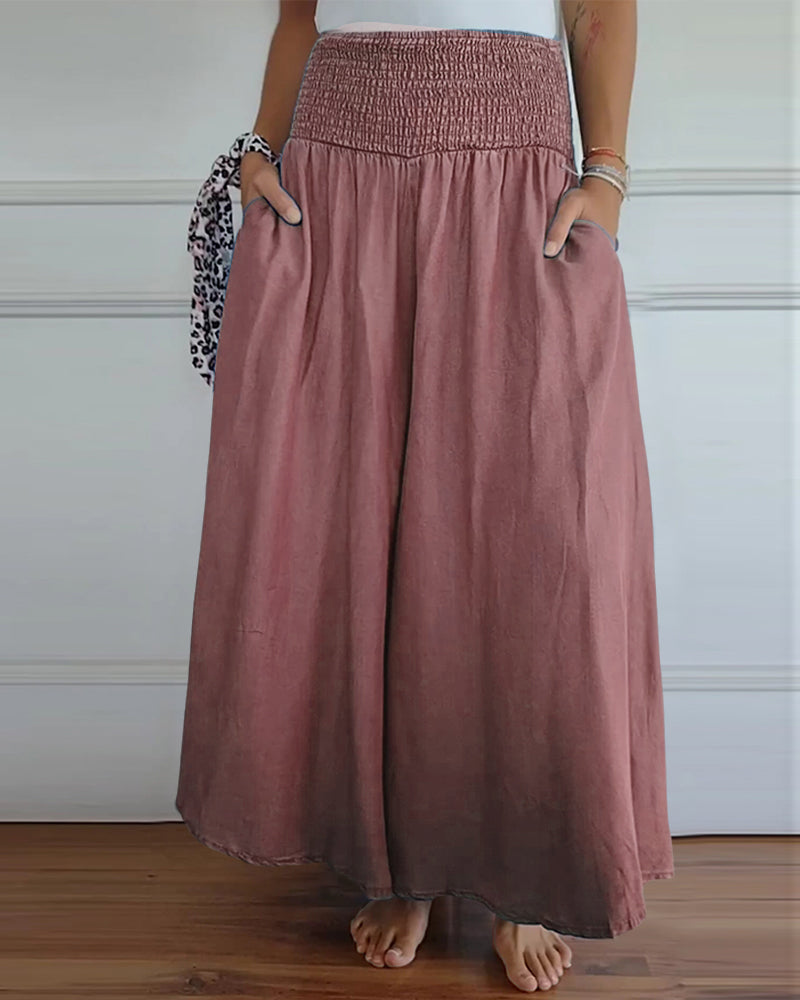 Reina - Comfortable Wide Trousers