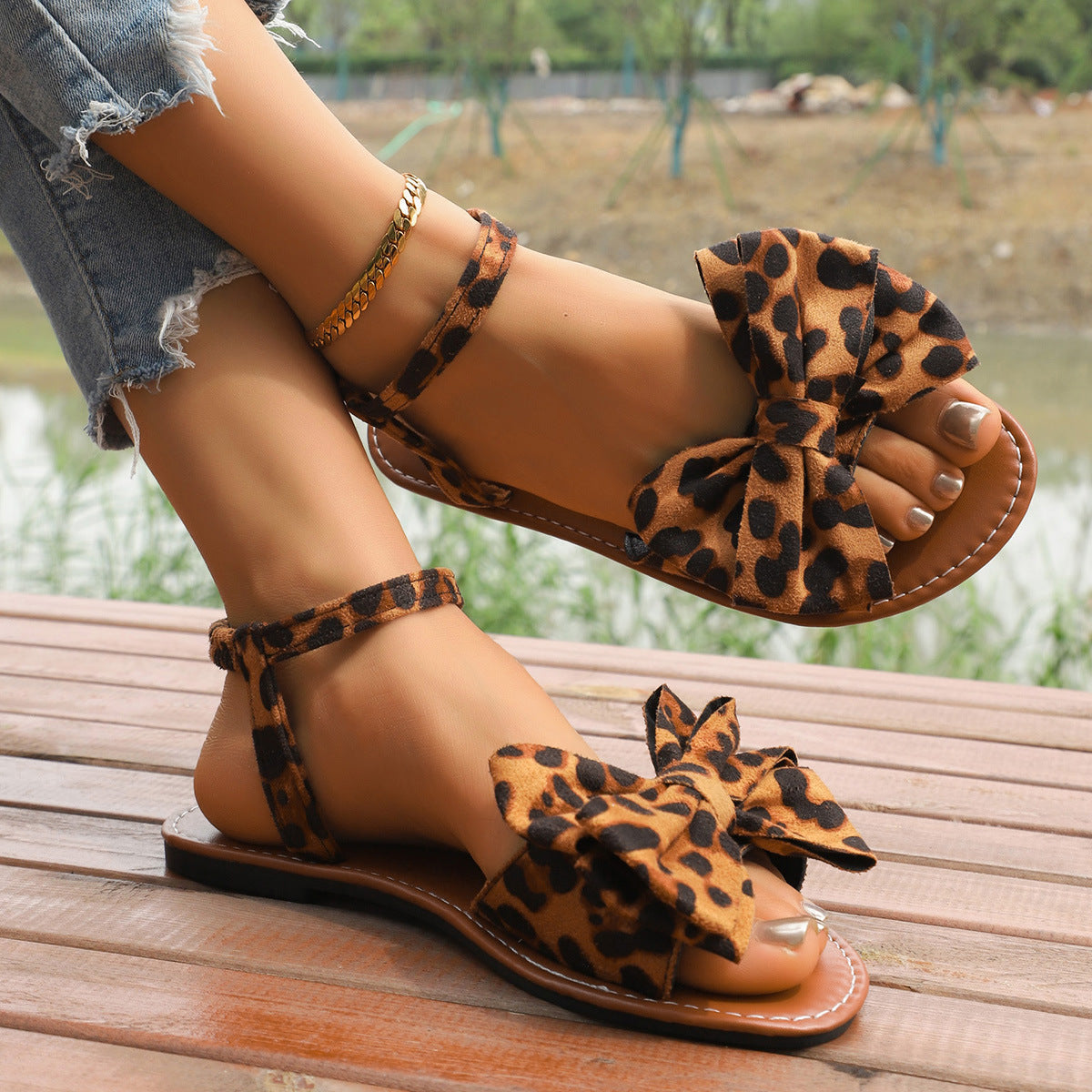 DOWELL™ – Fashionable Bow Summer Strap Sandals