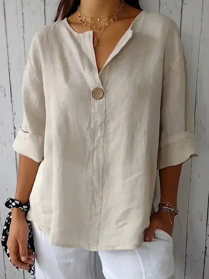 Luna™ Casual V-Neck Blouse