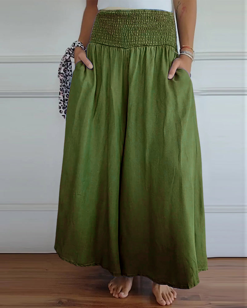Reina - Comfortable Wide Trousers