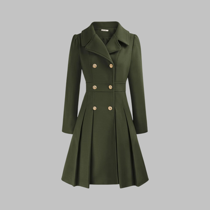 DAMI™ - Classy Double Button Long Sleeve Coat