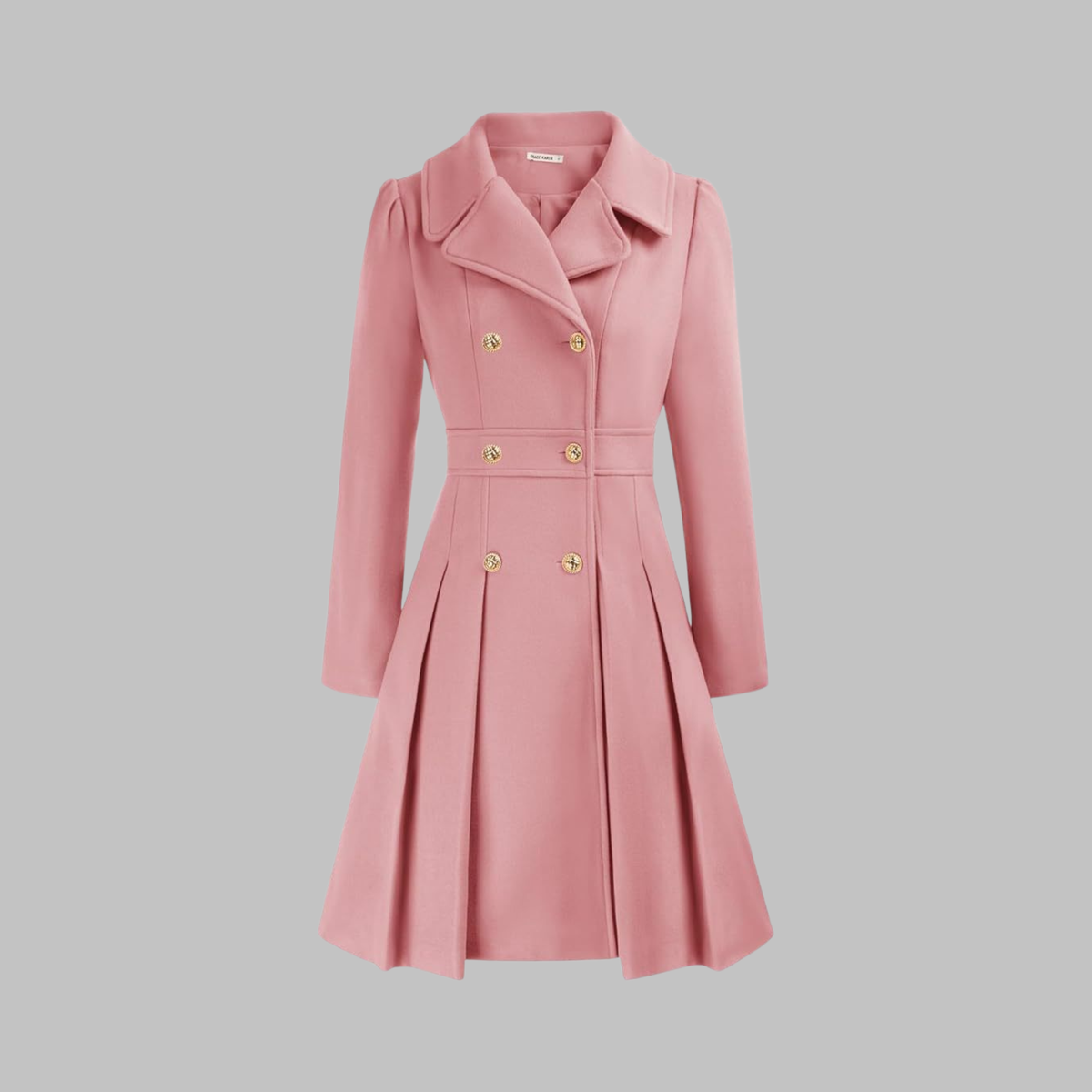 DAMI™ - Classy Double Button Long Sleeve Coat