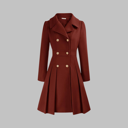 DAMI™ - Classy Double Button Long Sleeve Coat