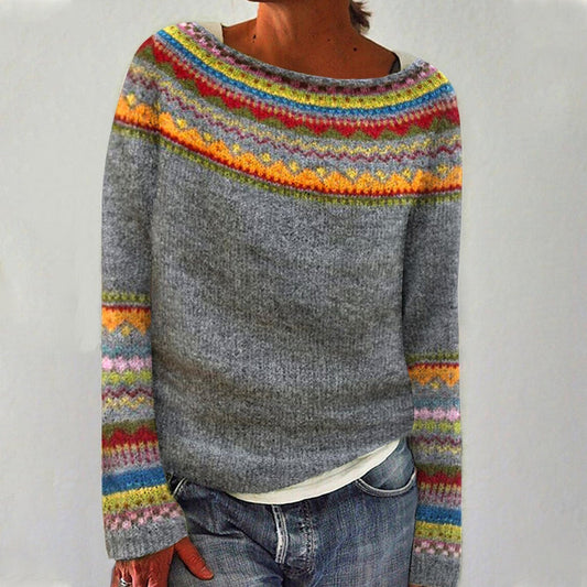 CELINE™ - Multicolor Fair Isle Sweater