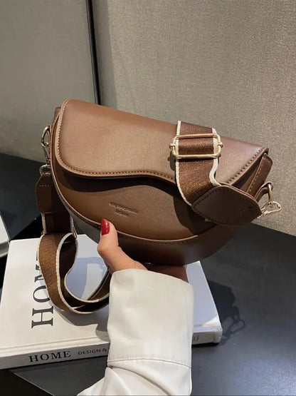 GABI™ - Simple Small Satchel Bag Versatile Flip Cover Crossbody Shoulder Bag