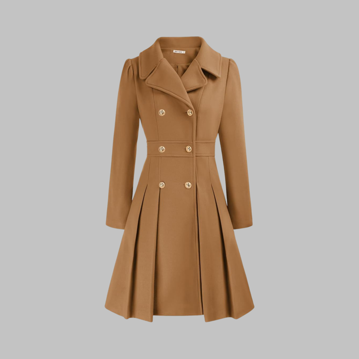 DAMI™ - Classy Double Button Long Sleeve Coat