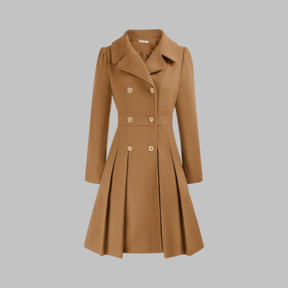 DAMI™ - Classy Double Button Long Sleeve Coat