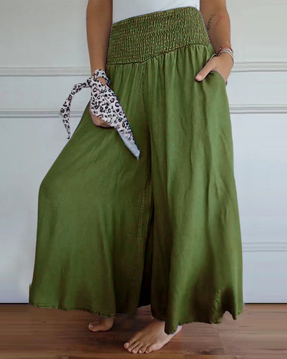 Reina - Comfortable Wide Trousers