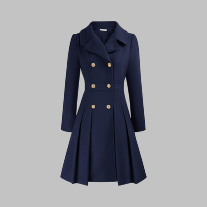 DAMI™ - Classy Double Button Long Sleeve Coat