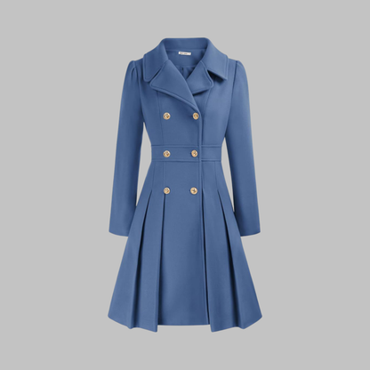 DAMI™ - Classy Double Button Long Sleeve Coat