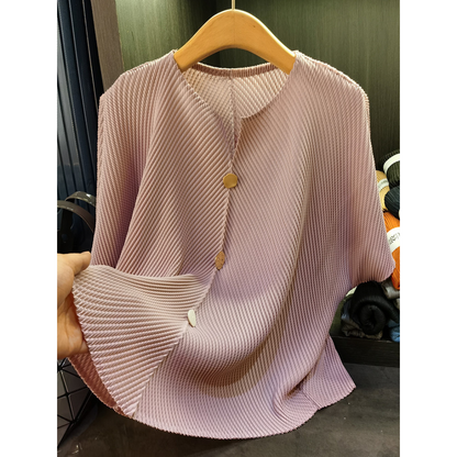SAVARA™ – Lightweight Round Neck Cardigan Top