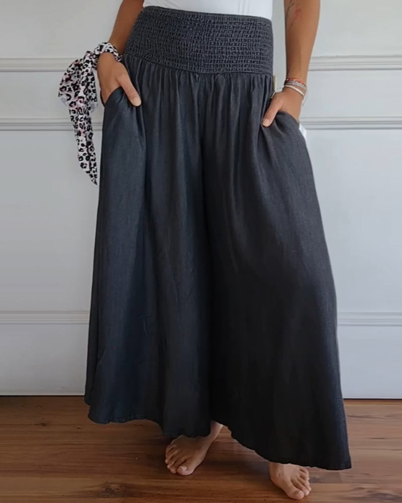 Reina - Comfortable Wide Trousers