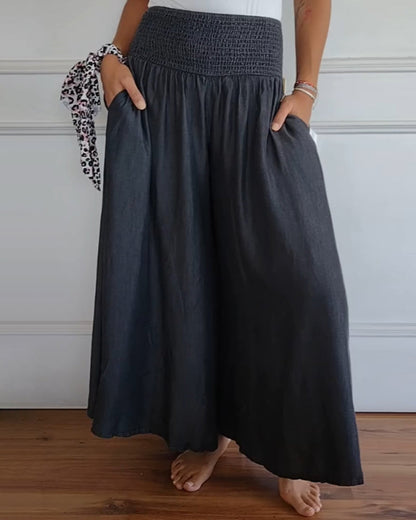 Reina - Comfortable Wide Trousers