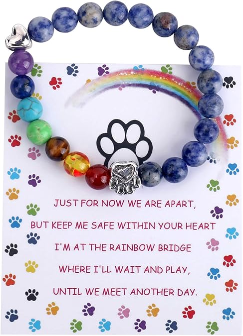 Rainbow Bridge Memorial Bracelet