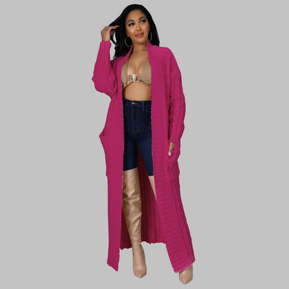JACKIE™ - Casual Long-Sleeve Long Cardigan