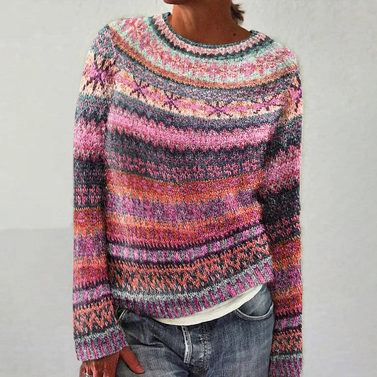 HARPER™ - Vibrant Fair isle Sweater