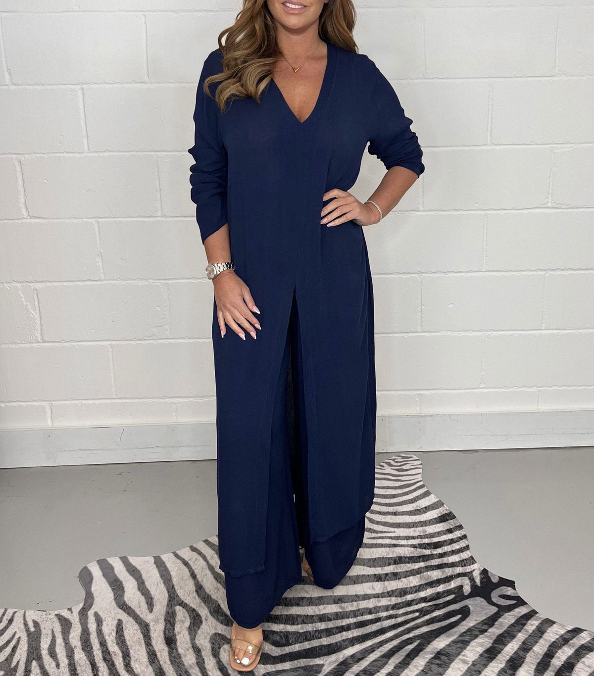 Cherly™ Comfortable Two-Piece Set | Flowing Blouse and Wide Trousers