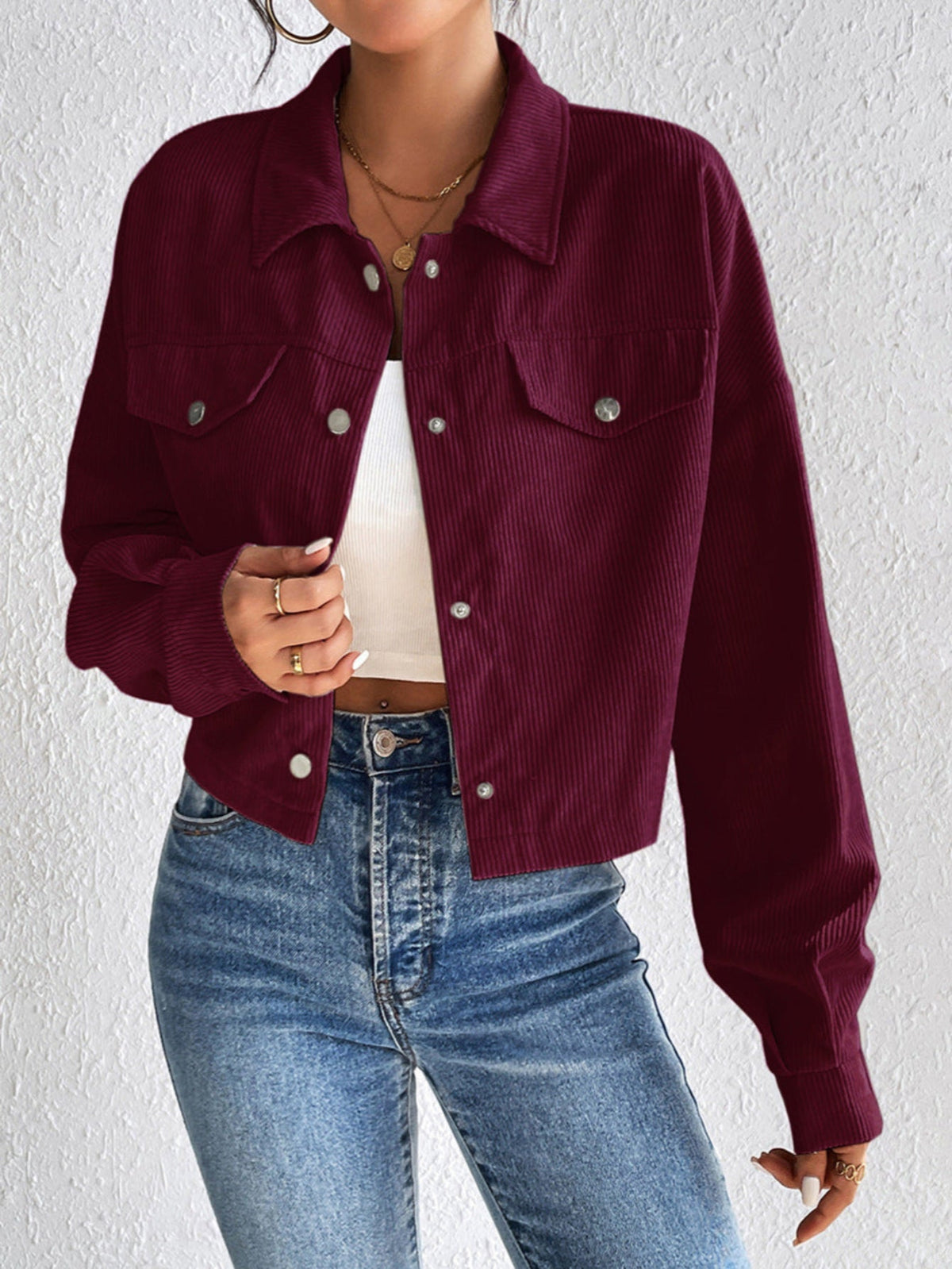 TALLULAH™ – Vintage Collared Button-Up Jacket