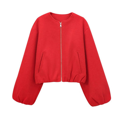ARMINDA™ – Casual Balloon Sleeve Jacket