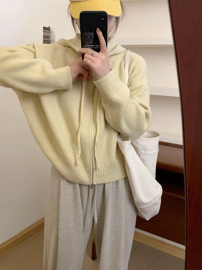 ARLENE™ – Cozy Long Sleeve Hooded Cardigan