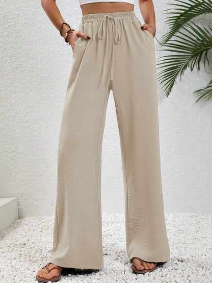 NIKU™ - Casual Wide Leg Drawstring Pants