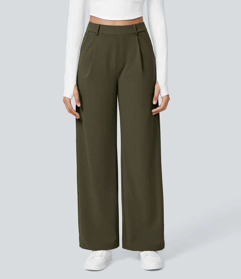CHARMIE™ - Casual High Waist Straight Leg Pants