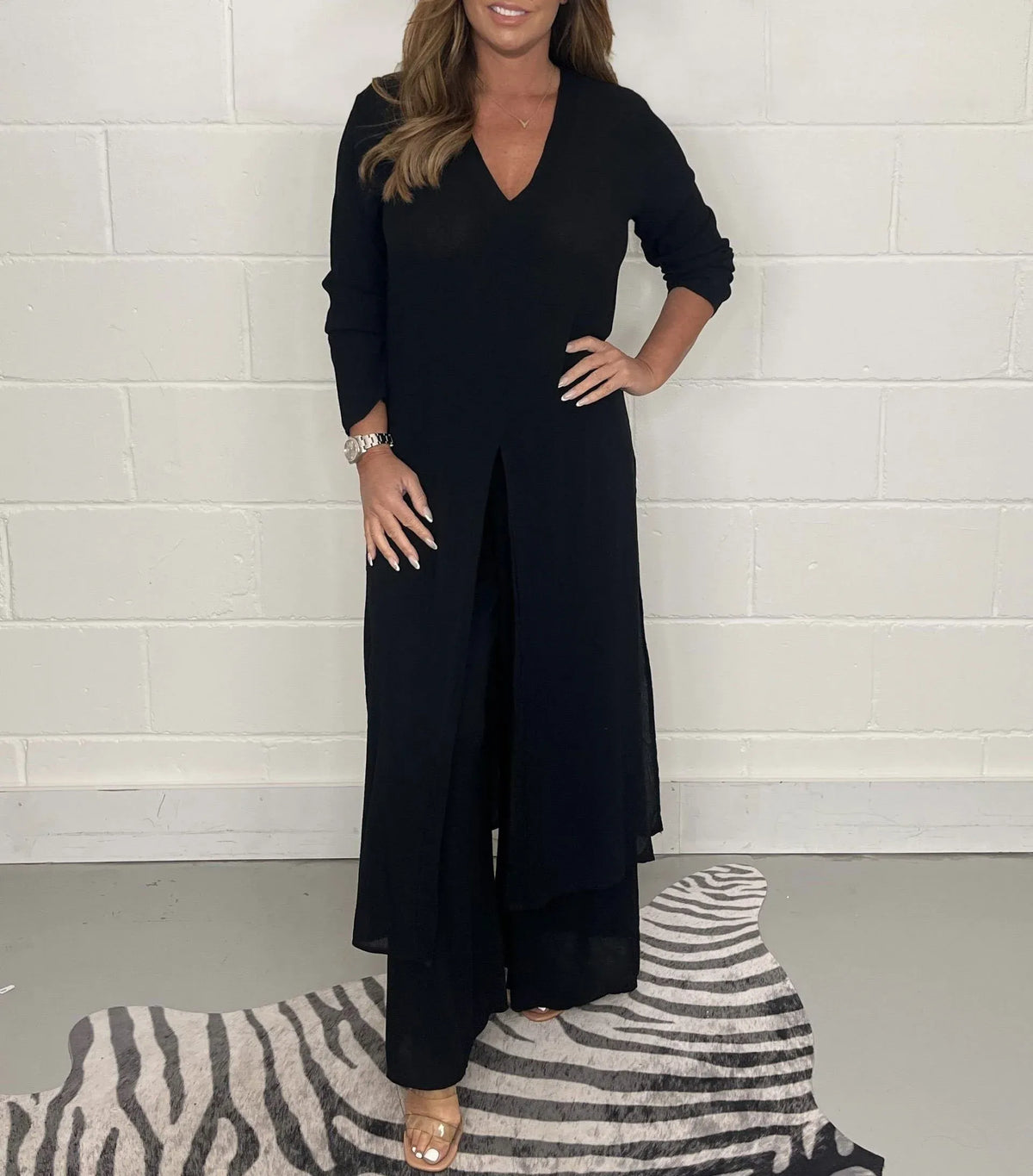 Cherly™ Comfortable Two-Piece Set | Flowing Blouse and Wide Trousers