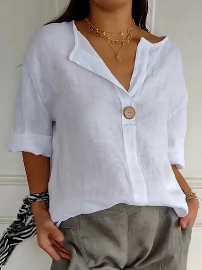 Luna™ Casual V-Neck Blouse
