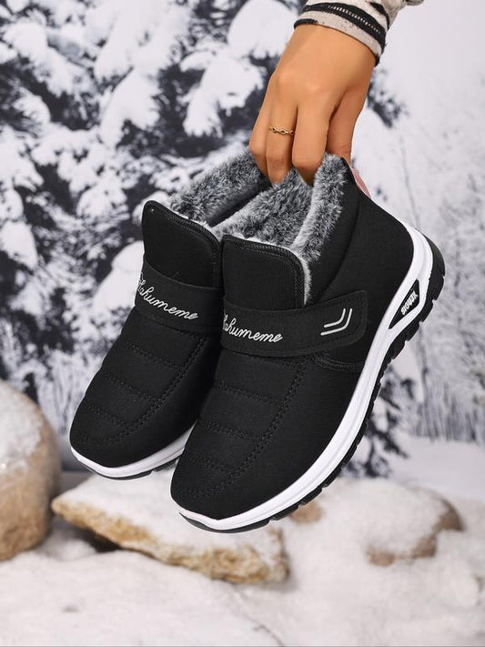 AIRA™ - Women's Winter Snow Boots Warmth, Anti-Slip PVC Sole, Fleece Lined Slip-On Shoes