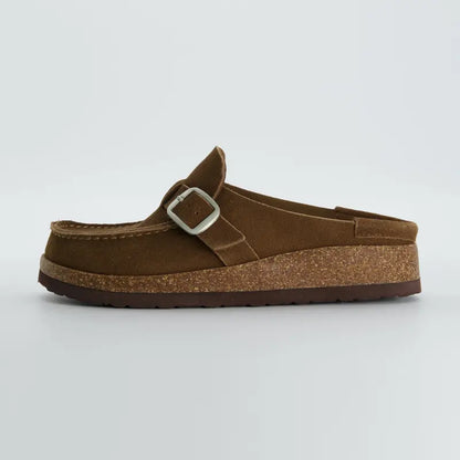 ELIZABETH™ - Women’s Suede Cork Footbed Clogs Casual Comfortable Slip-On Shoes