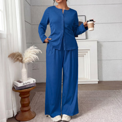FREDA™ - Elegant Plus-Size Knitted Two-Piece Set