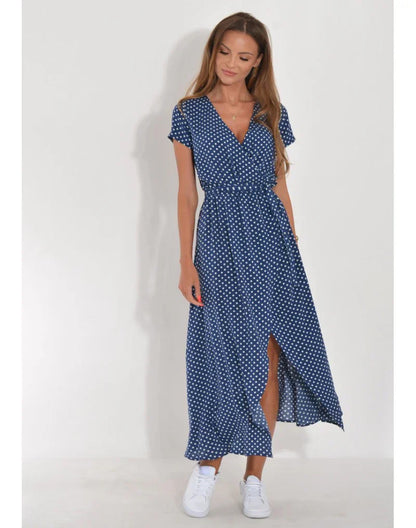 Giada™ | Elegant dress with V-neck and tailored fit