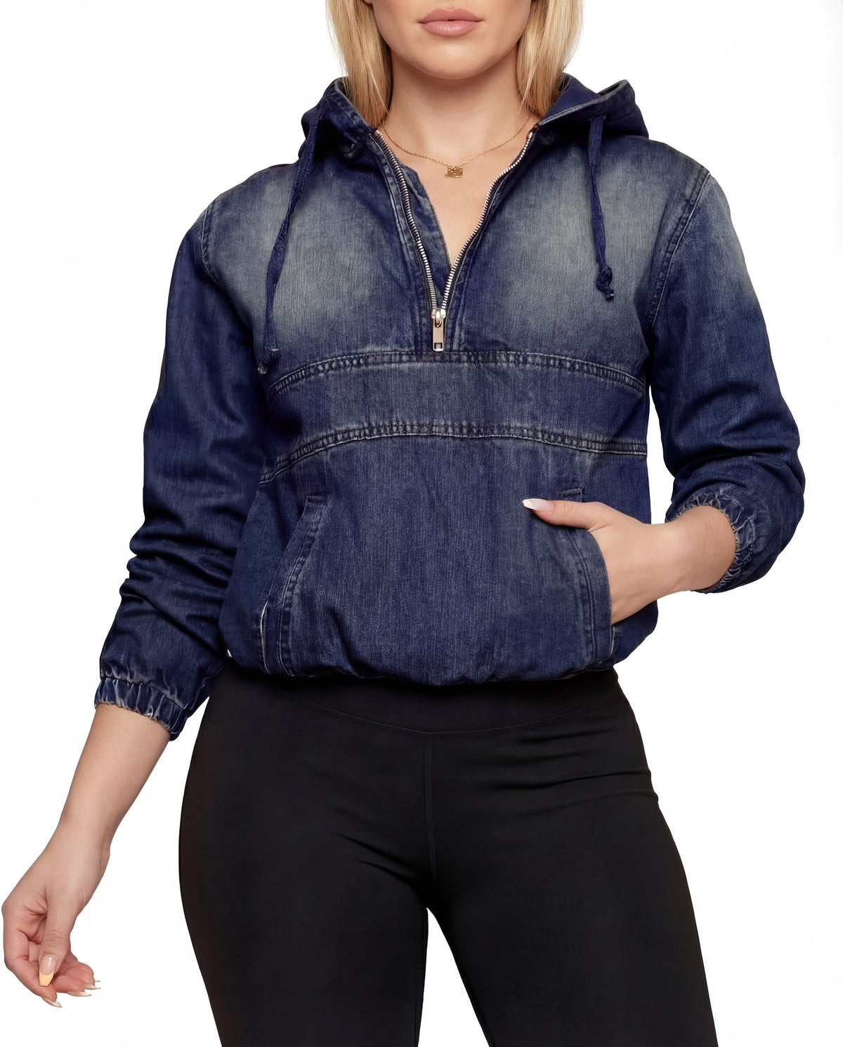 LINDA™ – Casual Half Zip Hoodie Pullover
